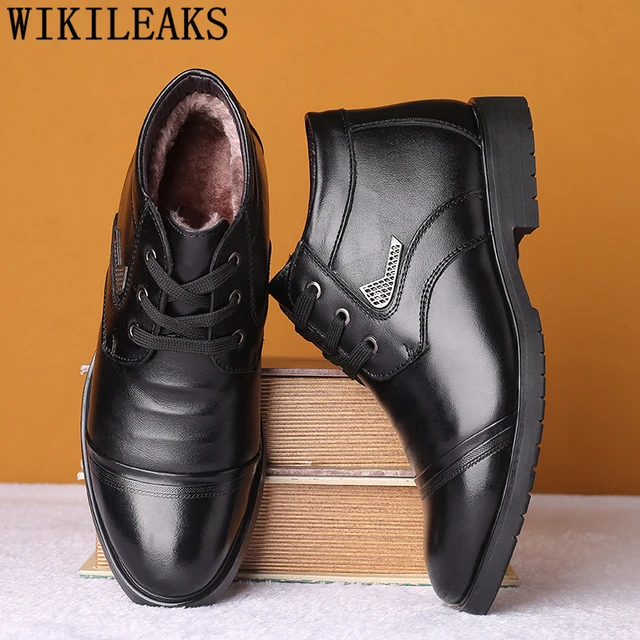 botines negros para hombre