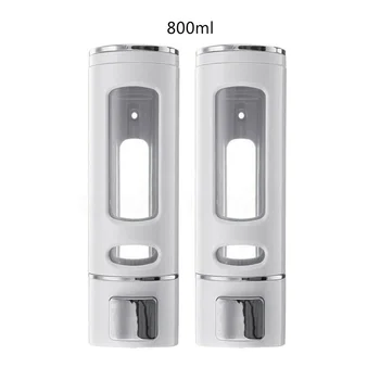 

2020 Wholesale 1/2/3*400ML Wall Mounted Liquid Soap Dispenser Bathroom Shower Gel Shampoo Home Kitchen Soap Bottle