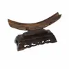 Sword Stand Solid Wood Sword Display Katana Stand Holder Crescent Shape for General Swords 1