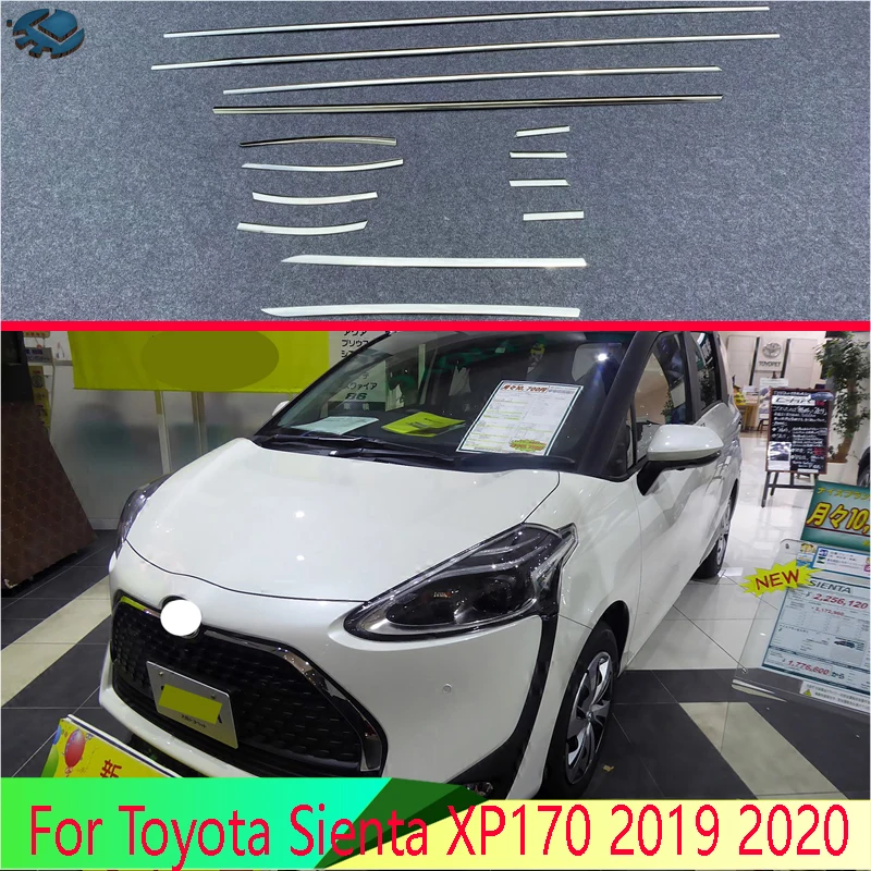 Для Toyota Sienta XP170 2019 2020 автомобильные аксессуары для тела Стайлинг палка из