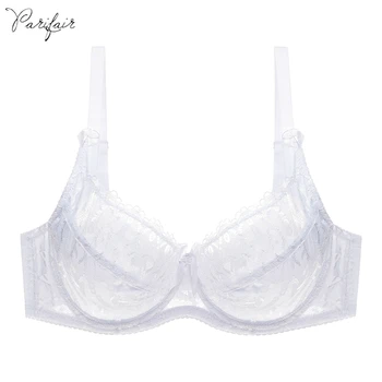 

PariFairy Women Sexy Push Up Unlined Bra Underwire Full Lace Brassiere Underwear Bralette Big Cup 34DE 36DE 38DE 40DE 42DE 44DE