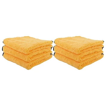 

Microfiber Towels, 400 GSM Dual-Pile Super Plush Microfiber Towel, 16X16 Inch, Pack of 6