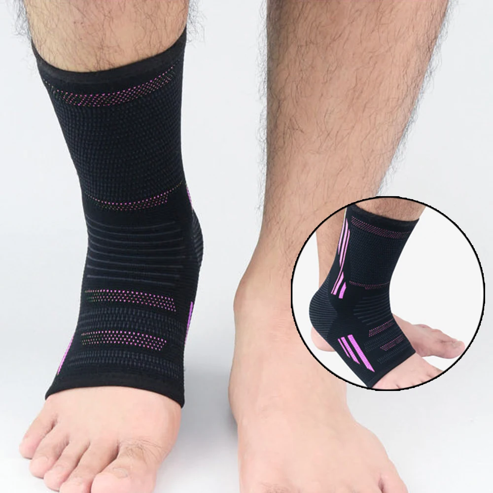 1PCS Ankle Brace Compression Support Sleeve Elastic Sprain Ankle Wrist Socks Basketball Football Fitness Sports Protection