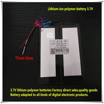 

3.7V 7600mAH 4396125 Polymer lithium ion / Li-ion battery for tablet pc POWER BANK cell phone