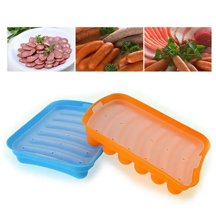 5 цветов прочная практичная Кухня DIY силиконовая колбаса форма для выпечки МОЛД