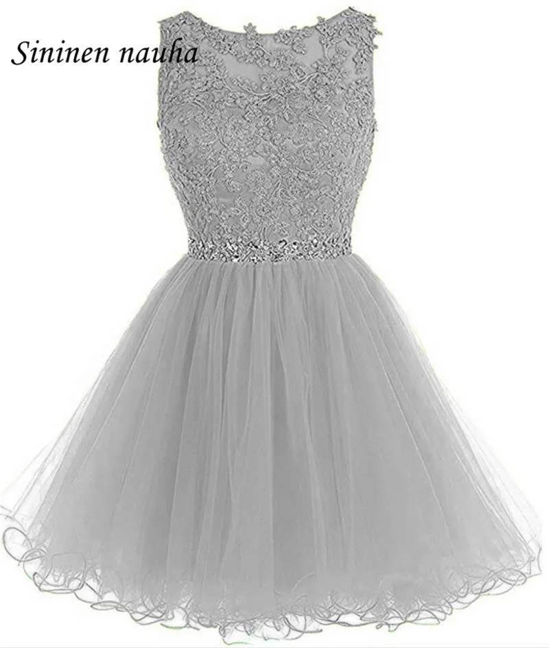 

Short Prom Party Dress Homecoming Dresses for Juniors Women Plus Size Appliques Beaded A Line Tulle Cocktail Vestidos De Festa 9