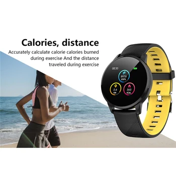 

Smart Watch 1.3 Inch Full Touch Screen Fitness Tracker Bracelet Blood Pressure Heart Rate Wristwatch