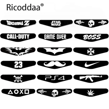 

Popular Custom 40PCS For PS4 Game Light Bar Vinyl Stickers Decal Led Lightbar Cover For Playstation 4 PS4 PRO Slim Controller