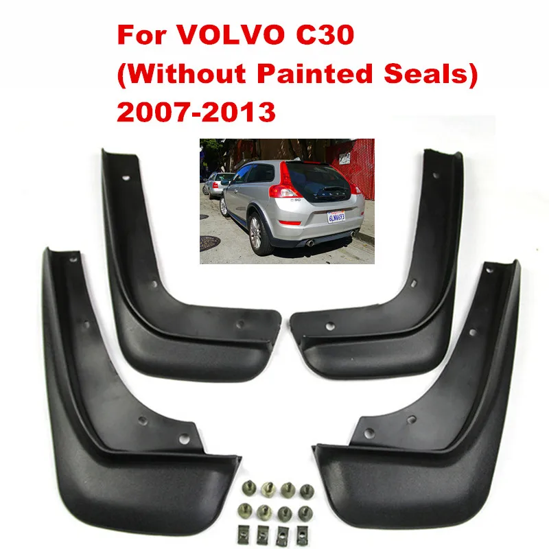 C30 2007-2013 Автомобильные Брызговики для VOLVO C30 2007-2013 Брызговики передние и задние брызговики крыло - Цвет: C30 2007-2013