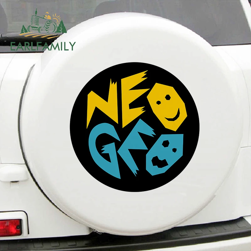 Earlfamily 43Cm X 40Cm Per Neo Geo Round Sign Grandi Adesivi Per Auto Decalcomania Di Stampa Personalizzata Vinile Car Door Wall Vehicle Assessoires