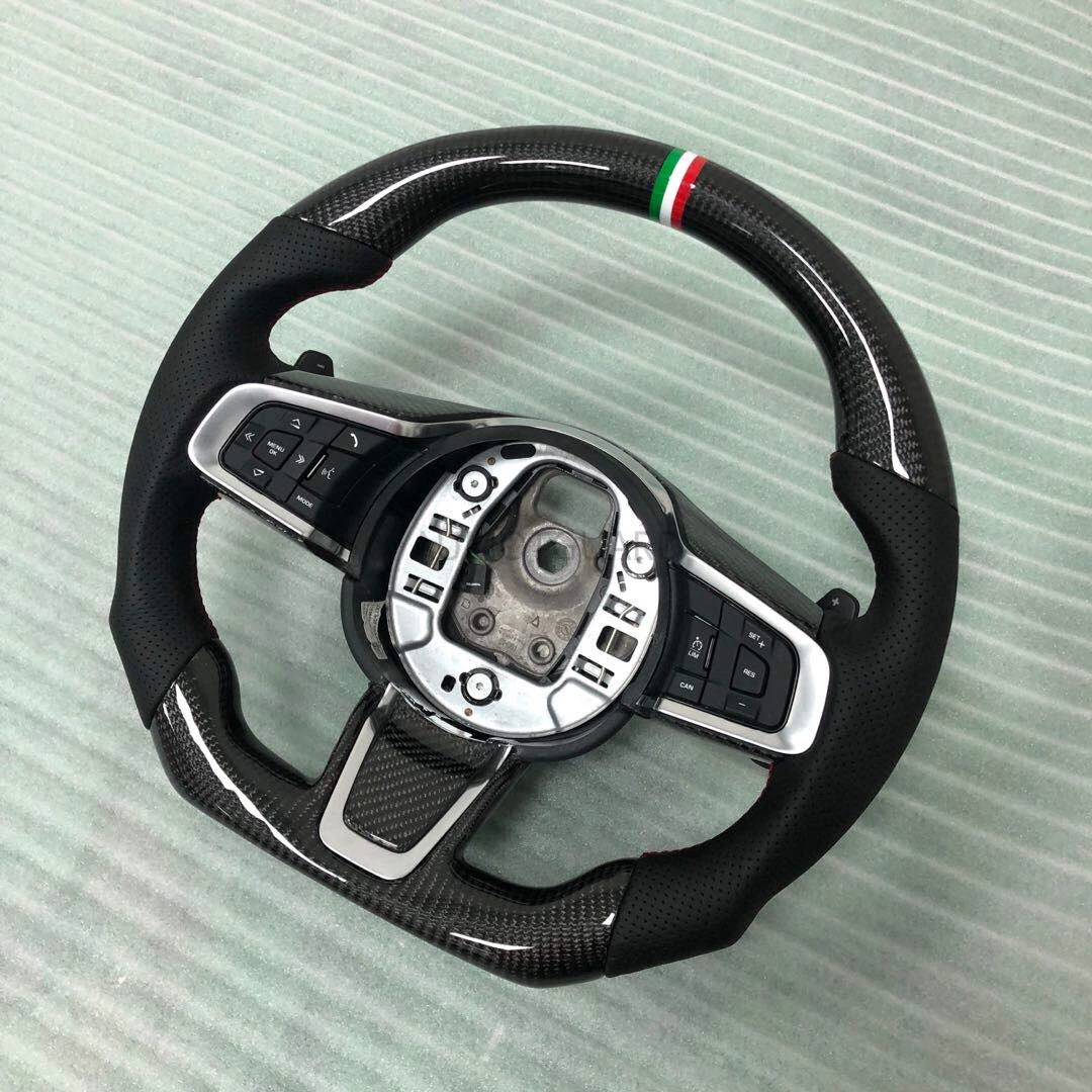 

Handmade High Quality Carbon Fiber Steering Wheel For Jaguar XE XF XJ Fir F-PACE for Steering Wheel