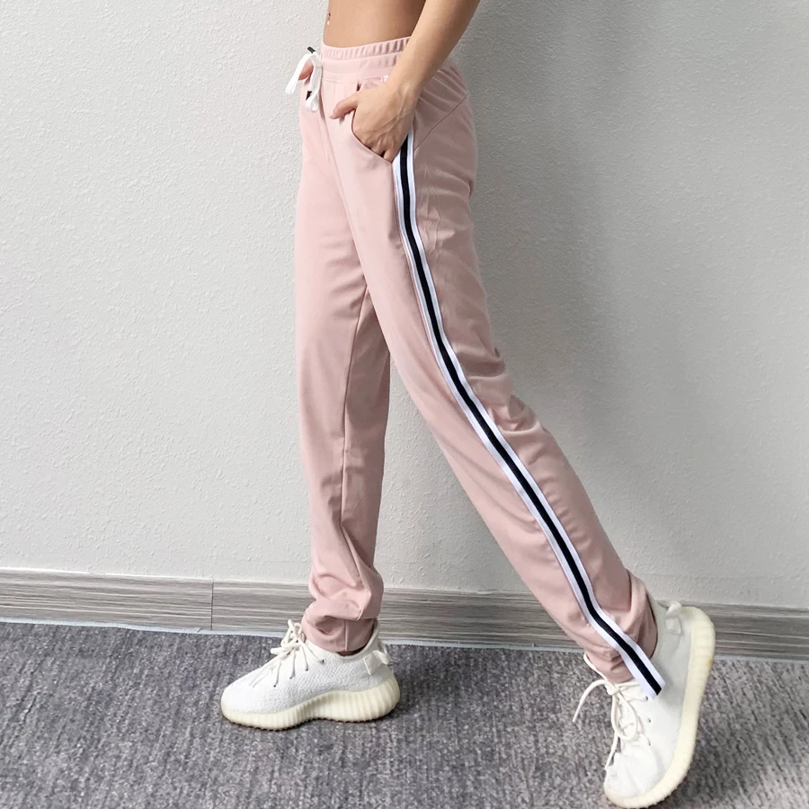 Брюки BINAND женские спортивные в полоску Свободные тренировочные штаны с