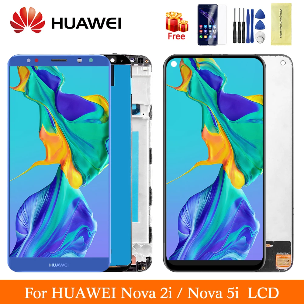 Оригинальный Nova 2i LCD для Huawei Mate 10 Lite дисплей сенсорный экран с рамкой 5i Sceen