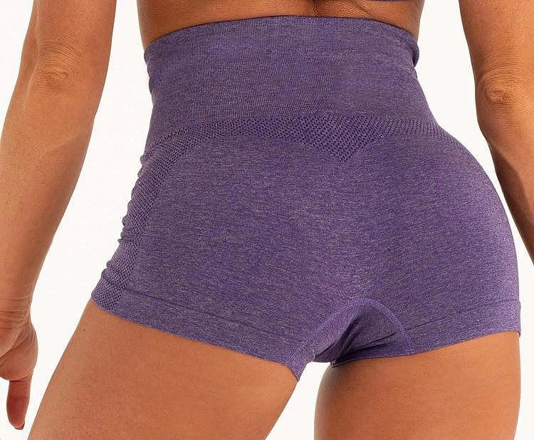 Blesskiss Seamless Gym Yoga Shorts High Waist Fitness Sport Shorts Women Spandex Ladies Sexy Scrunch Butt Workout Short Leggings