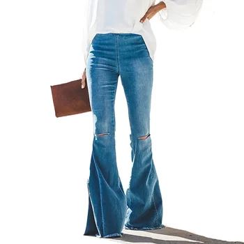 

Hot Style Fall Skinny Jeans for Women Ripped Spandex Jeans for Women Women In High-waisted Jeans