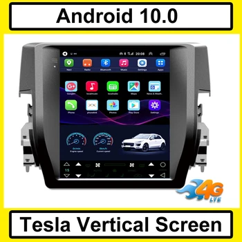 

Tesla Vertical screen android 10 car gps multimedia radio player in dash for Honda Civic 2017 car navigation Wifi 4G LTE stereo