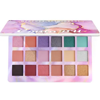 

New 18 Color Shiny Eyeshadow Palette Waterproof Matte Eye Makeup Holographic 3D Pigment Eye Shadow Metallic Girl Cosmetic Gift