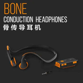 

New RM Announcer bone conduction earphone CSR noise reduction 3.5mm wired earphone not in ear child hearing protection earphone
