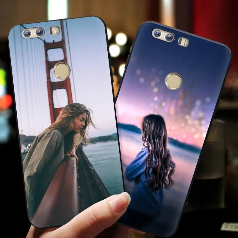 Новое поступление силиконовый чехол для телефона Huawei Honor 8 матовый прочный