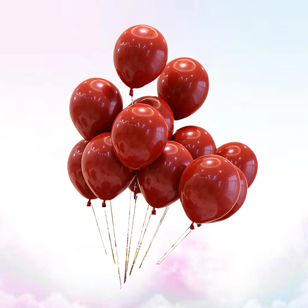 100/50pcs Red Latex Balloons Double Layers Balloons Wedding Decorations for Home Party Anniversary