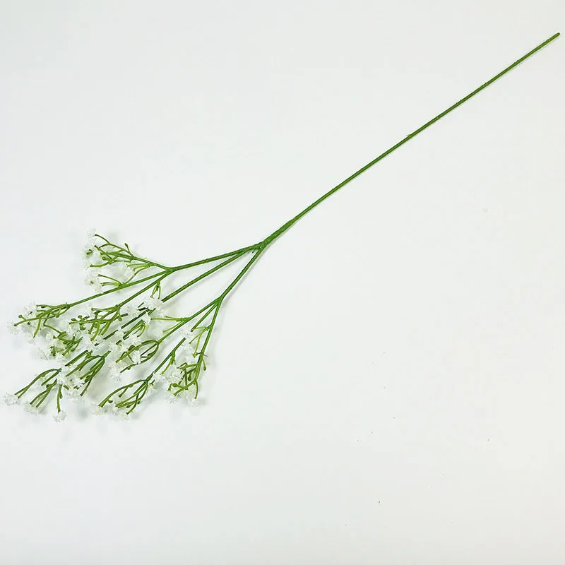 Белый 1 шт. белый цветок дыхания Искусственные Поддельные Gypsophila DIY Цветочные букеты композиция Свадебный домашний декор удерживающие цветы - Цвет: Белый