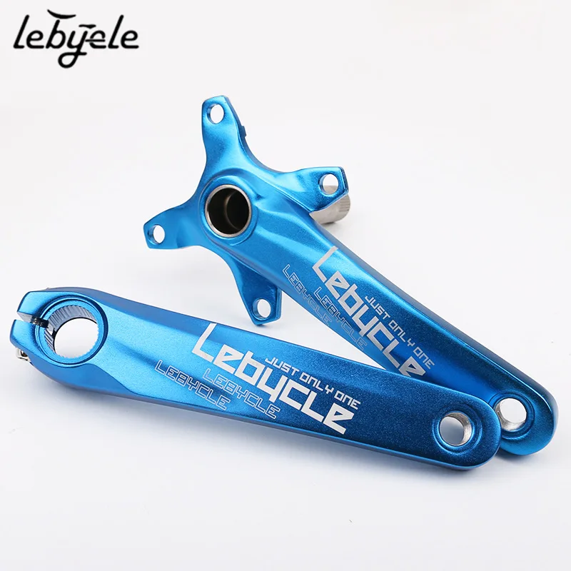

Lebycle Mountain Bike Horizontal Crank Hallow One-piece Crankset Chainring Conversion Upgrade Single Disc Accessories