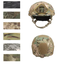 Airsoft-cubierta de casco Multicam para caza táctica militar, juego de guerra CS, deporte al aire libre, para ops-core, casco rápido tipo PJ/BJ/MH