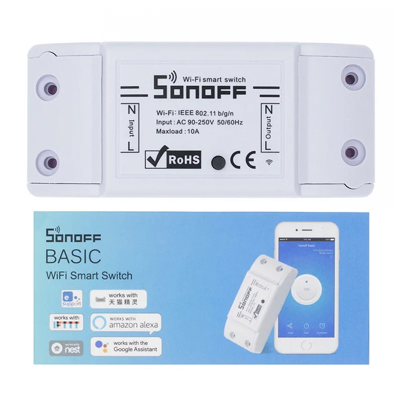 Sonoff основной Wifi переключатель DIY беспроводной пульт дистанционного управления