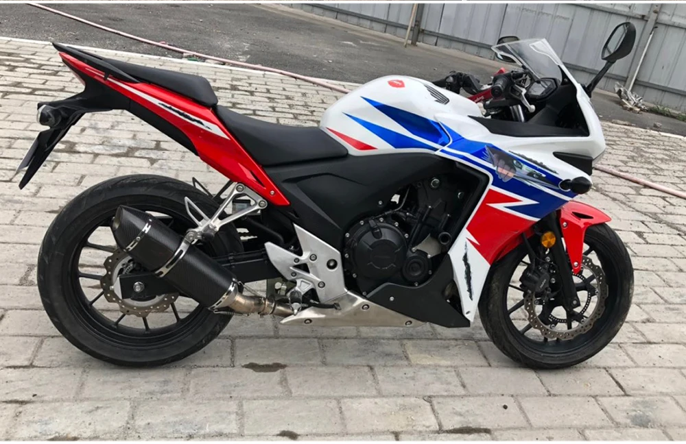 Модифицированный спортивный автомобиль CBR3/500G310GSZX-6R10R R6 FZ8 rc390 модифицированный Jicun выхлопная труба Универсальная