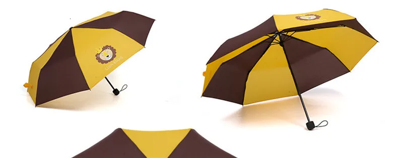Зонты с мультяшным принтом, Детские Зонты от дождя, складные зонты с 8 ребрами для мальчиков и девочек, уличные зонты от дождя
