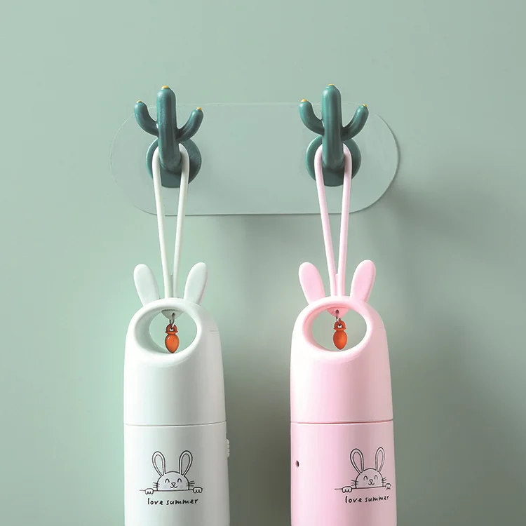 

Free Punching Cactus Hook Creative Seamless Hook Wall Decoration Wall Hanging Bathroom Multifunctional Sticky Hook Tools