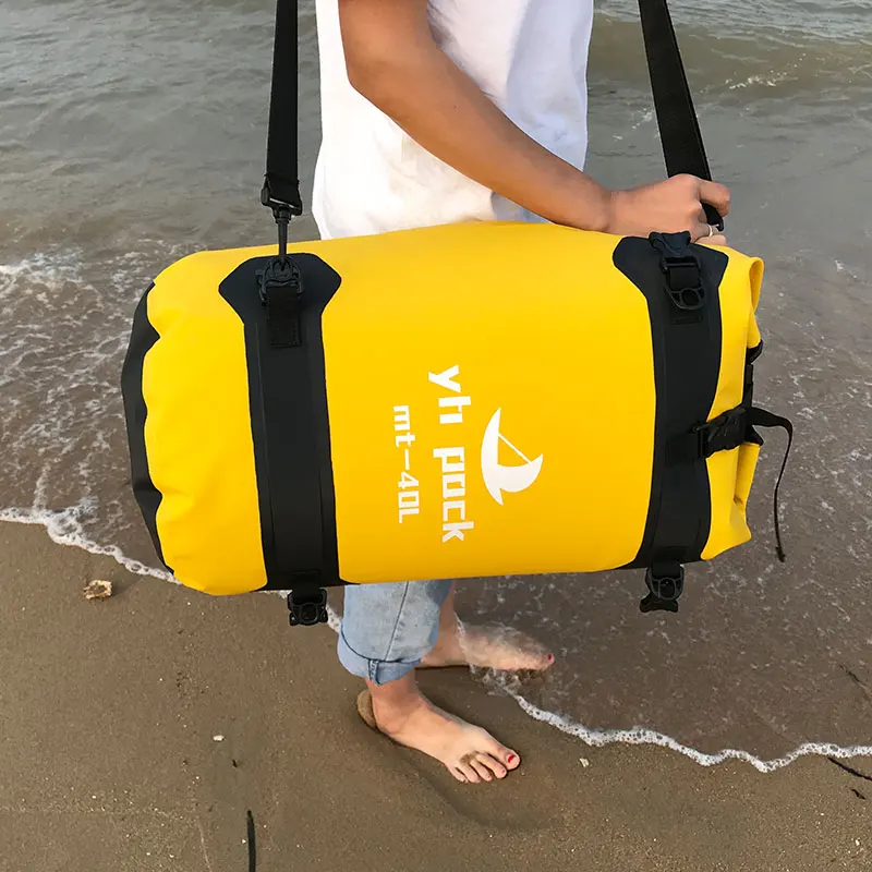 40L/80L фитнес Водонепроницаемый Сухой наплечный мешок для речной поход Путешествия Плавание Кемпинг Toursim водостойкий мешок Drybag
