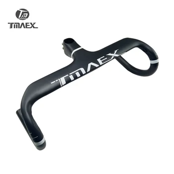 

UD Carbon Road Bike Integrated Handlebar Cycling Bicycle Drop Bar With Stem 28.6mm Angle 6 Degrees Matte Black 330-350g