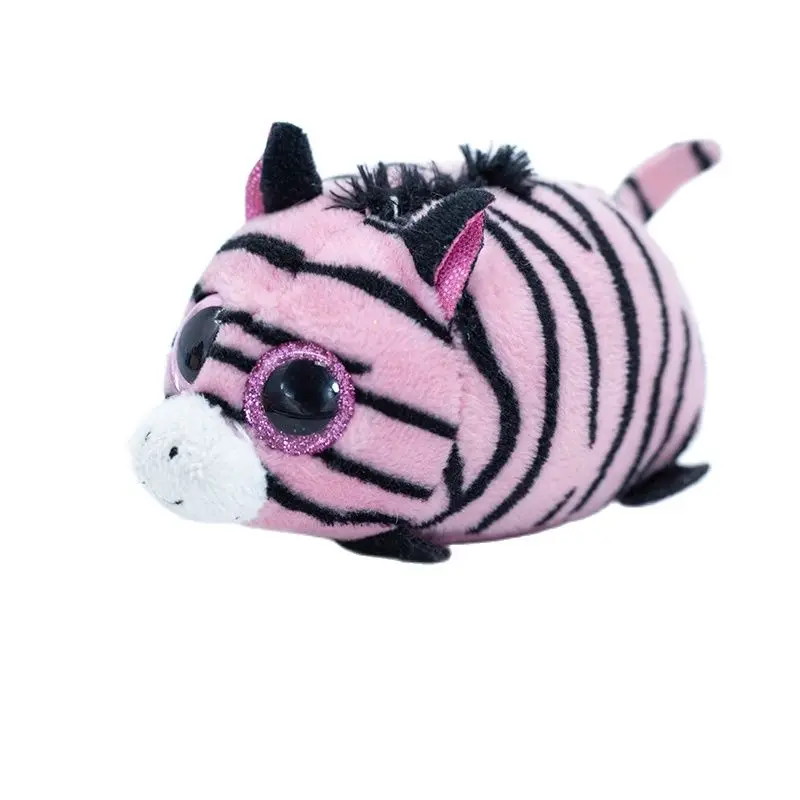 10CM New Ty Beanie Boos Big Eyes Phone Wipe Pink Striped Zebra