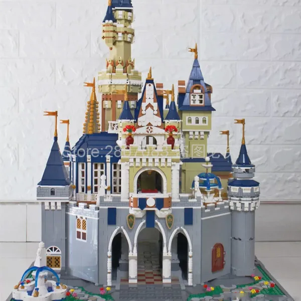 

Cinderella Princess Castle Compatible Fairy Tale Paradise 71040 Model Kit Building Blocks 8388pcs Bricks Gifts Toys In stock