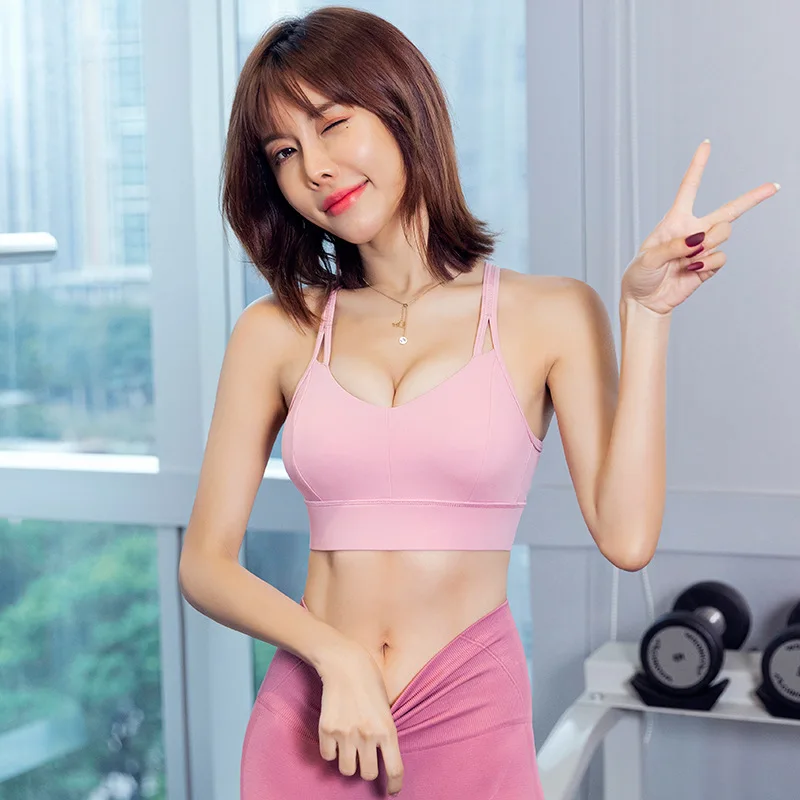 

Autumn New Style Europe and America Beauty Back Yoga Fitness Vest Female Running Sports Underwear Cross Border Comfortable Yoga