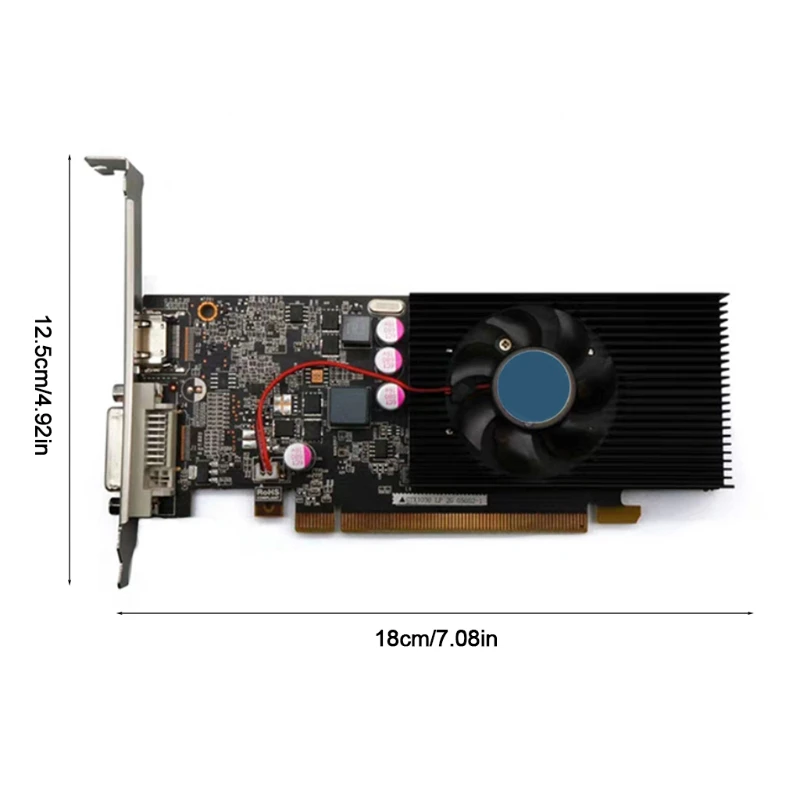 Low Profile Gt1030 Image Card Pci E 2 0 X16 Graphics Card 2gb 64bit Ddr5 Game Video Card For Pc Desktop Computer Graphics Cards Aliexpress