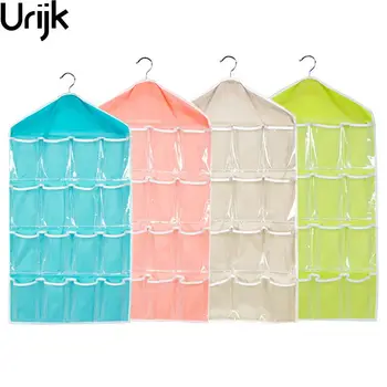 

Home 16 Pockets Wall Wardrobe Hanging Organizer Sundries Jewelry Storage Bags Underwear Cosmetics Hanger Organizer Bags