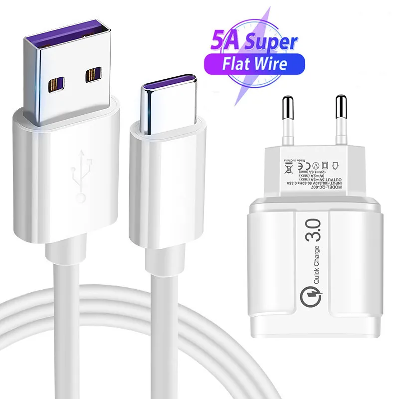 Кабель USB 3 0 5A для быстрой зарядки Samsung A71 A50 Huawei P40 Honor 9 20 LG G6 Motorola One Power Umidigi F1