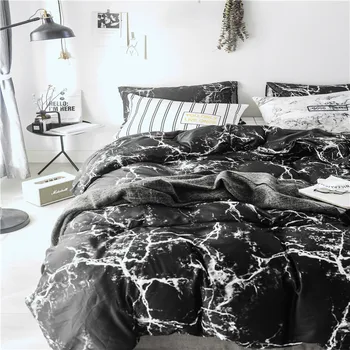 

cotton Bedclothes Quilt Cover Pillow case Queen King home comforter bedding set bed cover Marbled nordic duvet cover set