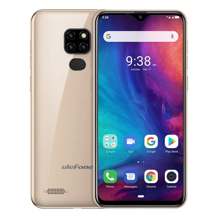 Ulefone Note 7P смартфон Android 9,0 четырехъядерный 3500 мАч 6,1 дюймов Тройная камера 3 ГБ+ 32 Гб 4G мобильный телефон Android - Цвет: Gold