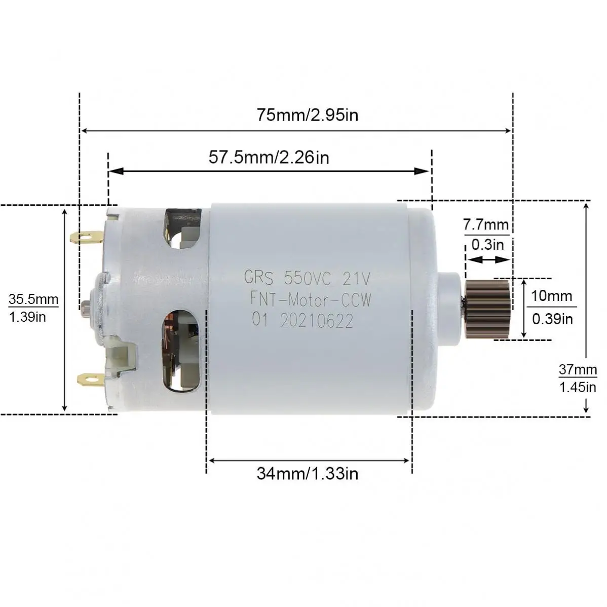 rs550 15 dentes dc motor broca 01