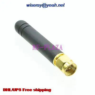 

DHL/EMS 200 pcs 433MHZ Antenna 433MHZ GPRS GSM SMA male plug straight for radio 5CM with one year warranty-A1