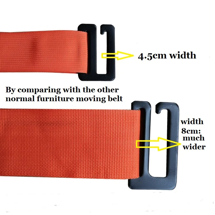 Новейший ремень для транспортировки мебели шириной 8 см, ремень для переноски вилочного погрузчика, подъемный ремень на запястье, движущийся веревочный ремень, громоздкий товар, легче перемещать