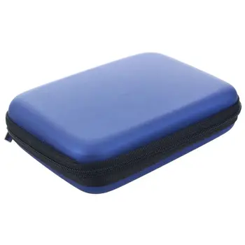 

Portable Hard Disk Drive Shockproof Zipper Cover Bag Case 2.5" HDD Bag Hardcase Black,Blue