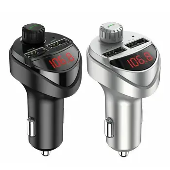 

Car Charger FM Transmitter Bluetooth Car Audio MP3 Player TF Card Car Kit 3.4A Dual USB Car Phone Charger For Xiaomi Mi