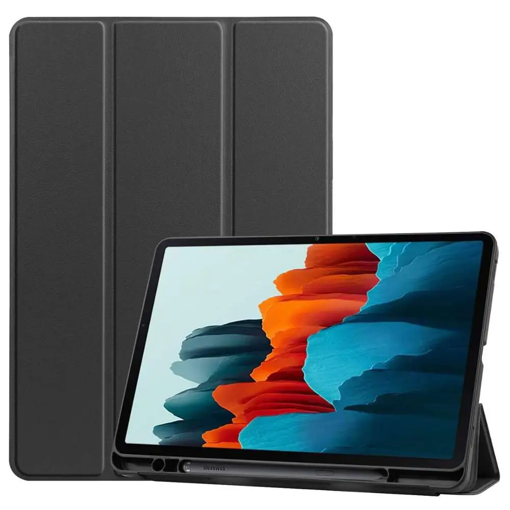

Solid Case For Samsung Galaxy Tab S7 2020 T870/T875 With Pencil Holder Cover Shockproof Protective Shell