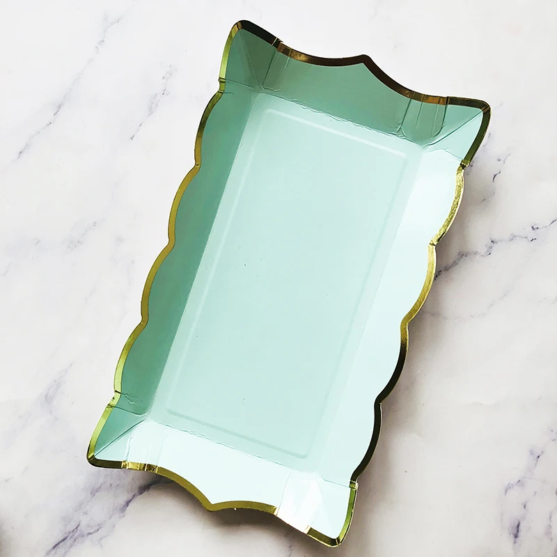 4pcs green plate