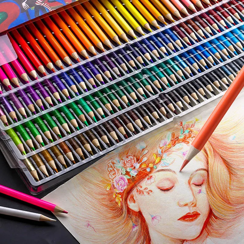 Brutfuner Professional Oil Colored Pencil Wooden Soft Colour School Draw  Sketch Art Supplies Andstal 210713 From Mu06, $215.38