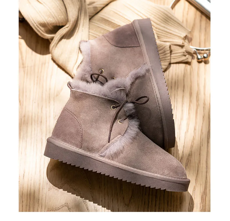 MIYAGINA; женские зимние ботинки высокого качества из натуральной овечьей кожи с натуральным мехом и шерстью; женские ботильоны высшего бренда размера плюс